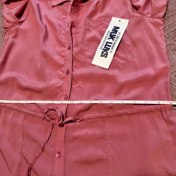 MUK LUKS Dream Weave Long-Sleeve Jumpsuit - Pink - Medium - Picture 6 of 14